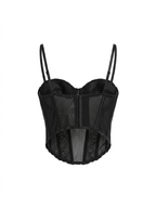CORSET LENCERO TRANSPARENTE CON VARILLAS
