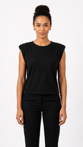 CAMISETA HOMBRERAS CON TACHAS