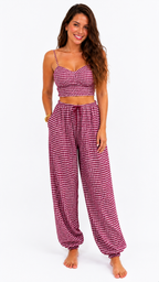 CONJUNTO VICHY TOPY PANTALÓN