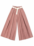 PANTALÓN DE PIERNA ANCHA CON CINTURÓN