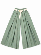 PANTALÓN DE PIERNA ANCHA CON CINTURÓN