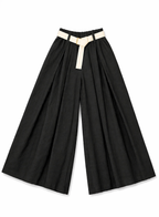 PANTALÓN DE PIERNA ANCHA CON CINTURÓN