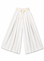 PANTALÓN DE PIERNA ANCHA CON CINTURÓN