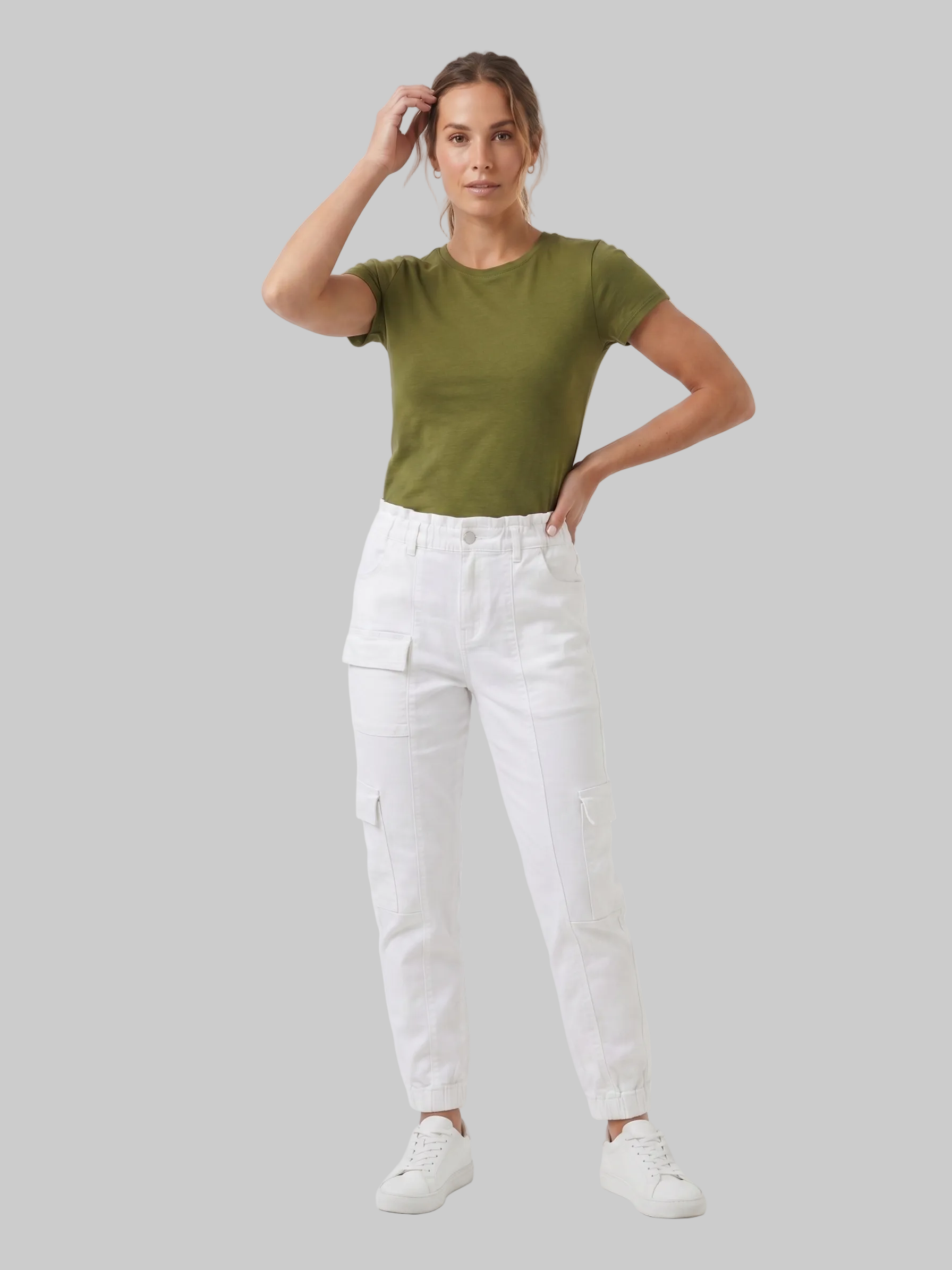 VAQUERO CARGO JOGGER BLANCO