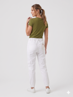 VAQUERO CARGO JOGGER BLANCO