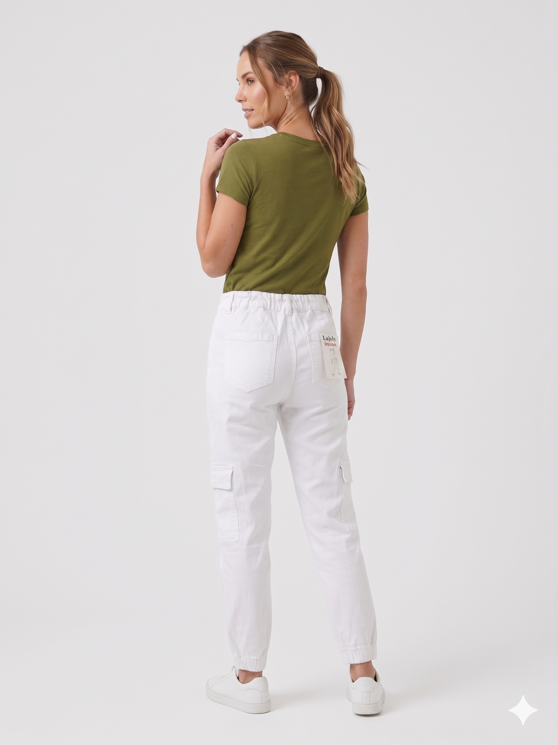VAQUERO CARGO JOGGER BLANCO