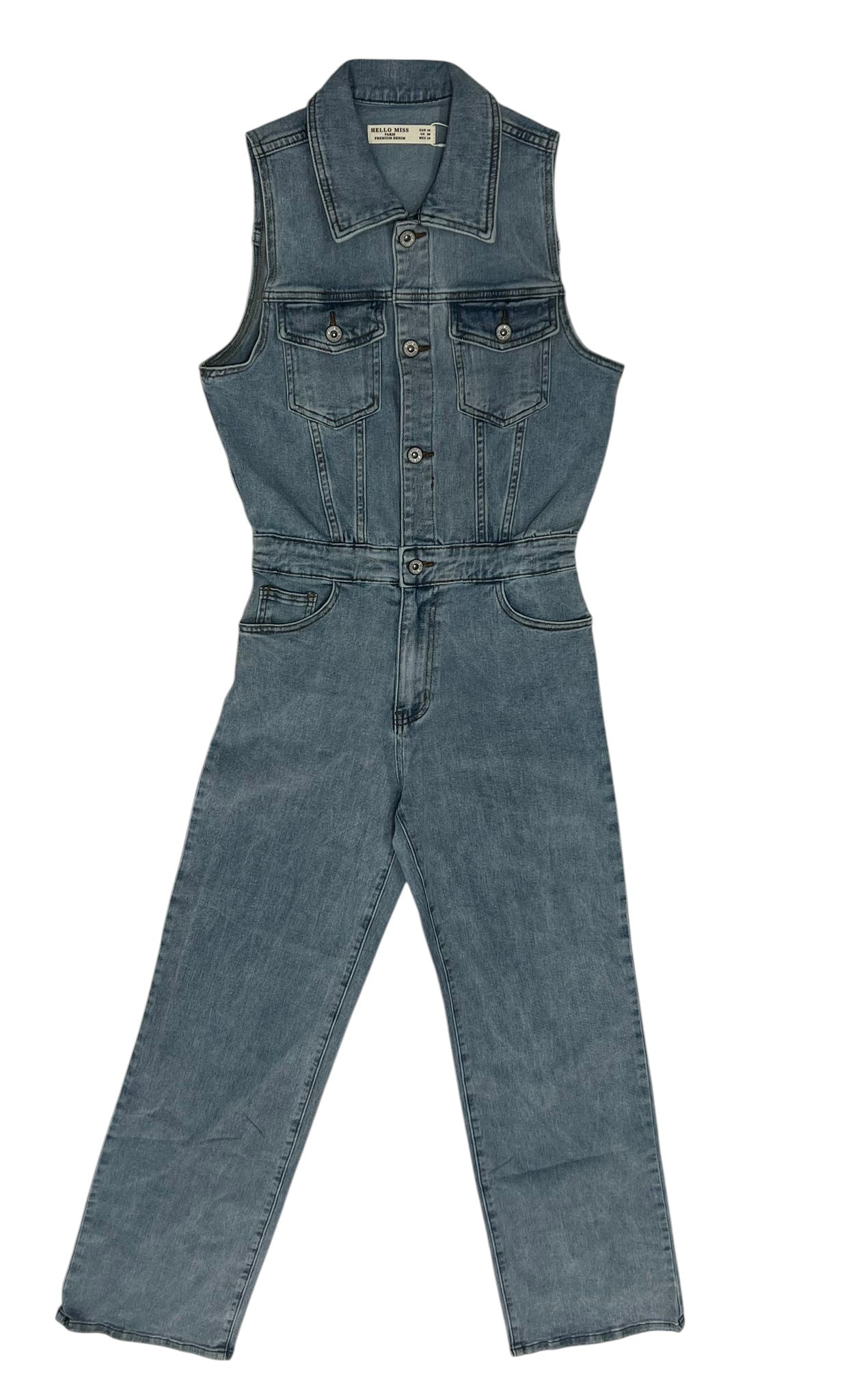 MONO LARGO SIN MANGAS ESTILO DENIM