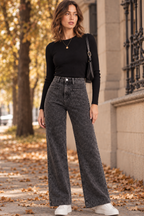 HIGH WAIST ZWARTE DENIM WASING
