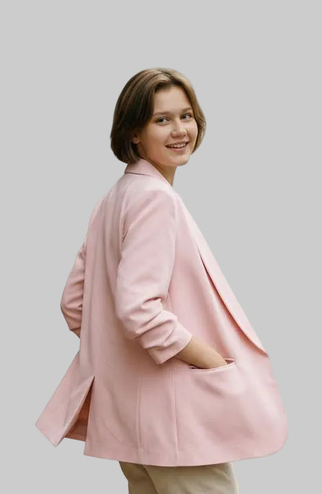 MARYNARKA Z PODWINIĘTYMI RĘKAWAMI ROZMIAR CURVY
