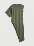 BLUSA ASIMÉTRICA CON HOMBRERA
