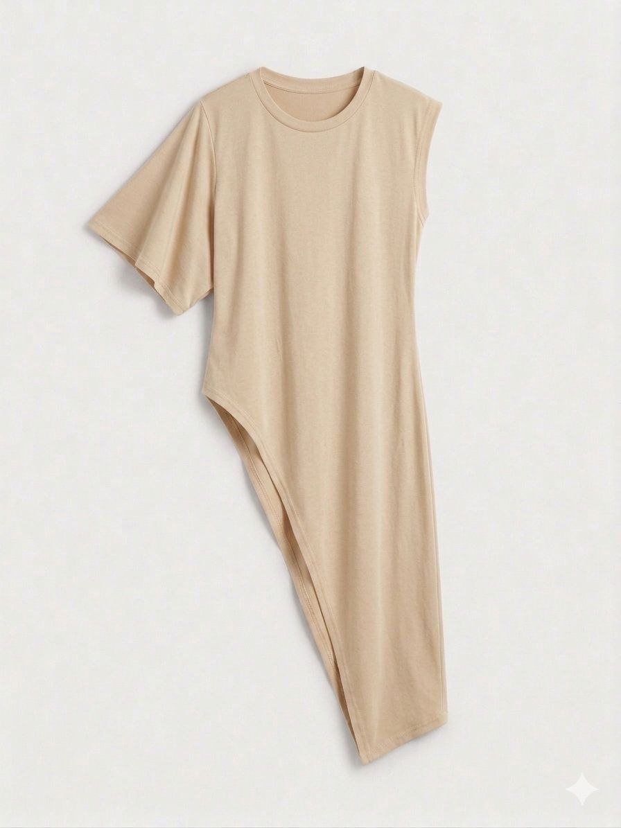 BLUSA ASIMÉTRICA CON HOMBRERA