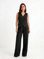 CONJUNTO CHALECO Y PANTALÓN ANCHO