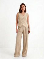 CONJUNTO CHALECO Y PANTALÓN ANCHO
