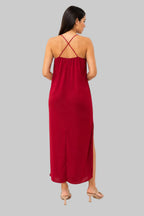 VESTIDO LARGO CON TIRANTES FINOS