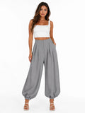 PANTALÓN CON PINZAS Y PUÑO ELÁSTICO