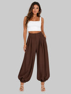 PANTALÓN CON PINZAS Y PUÑO ELÁSTICO