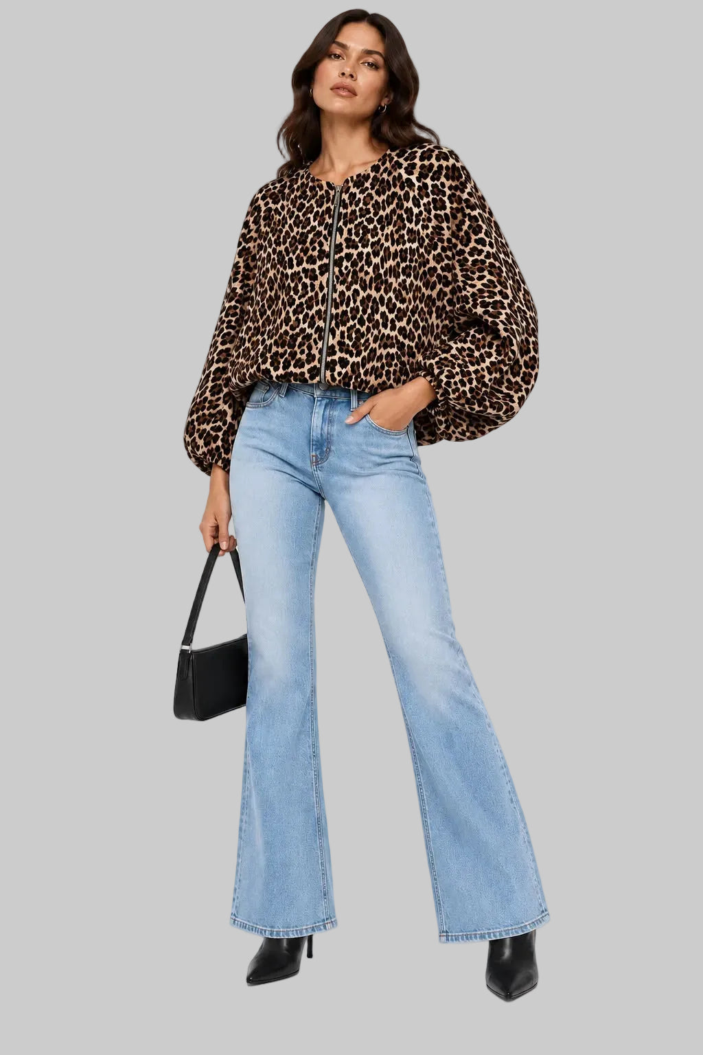 CHAQUETA TIPO CAPA ANIMAL PRINT