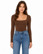 STRETCH LONG-SLEEVED BLOUSE