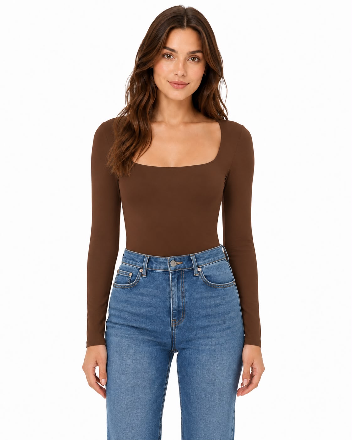 STRETCH LONG-SLEEVED BLOUSE