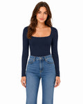 STRETCH LONG-SLEEVED BLOUSE