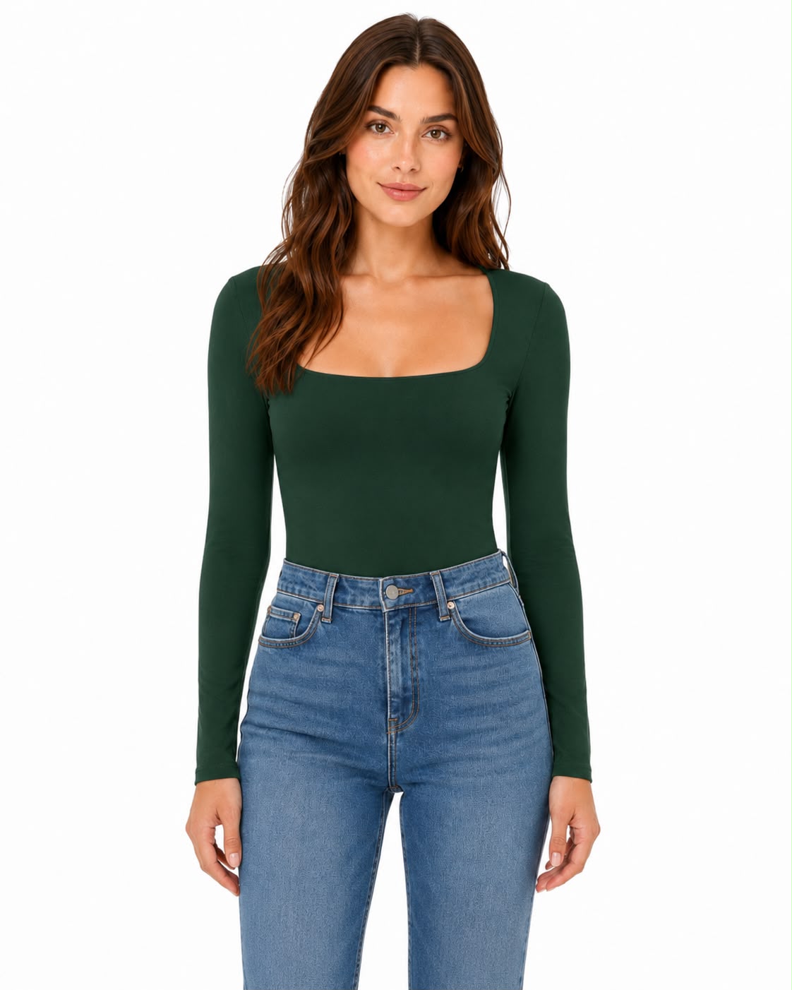 STRETCH LONG-SLEEVED BLOUSE