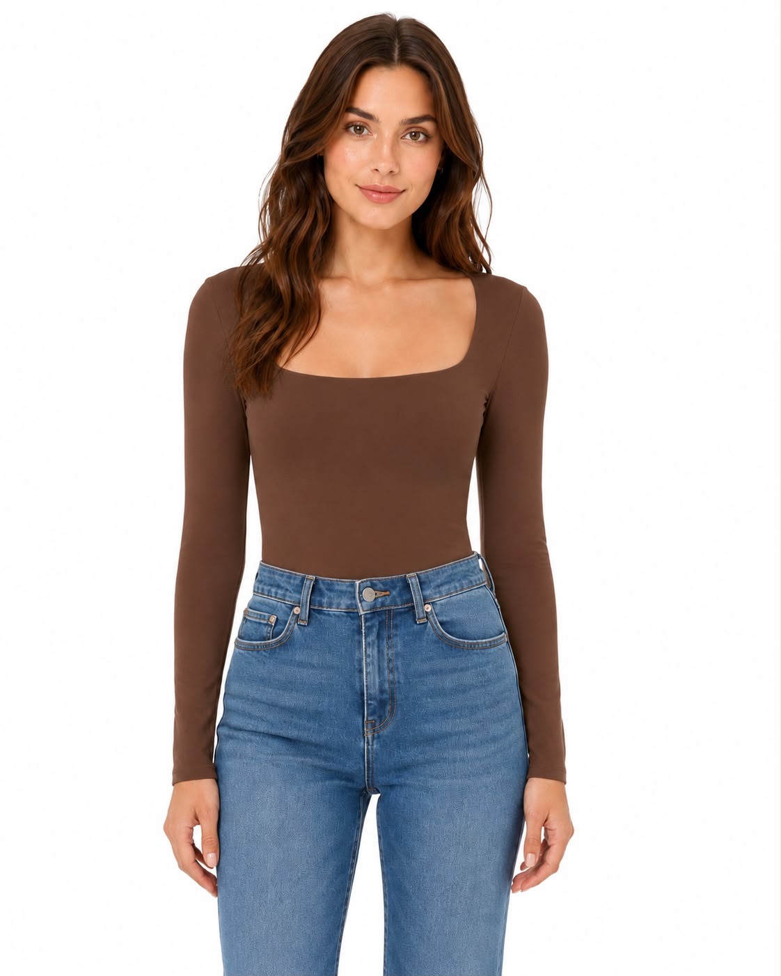 STRETCH LONG-SLEEVED BLOUSE