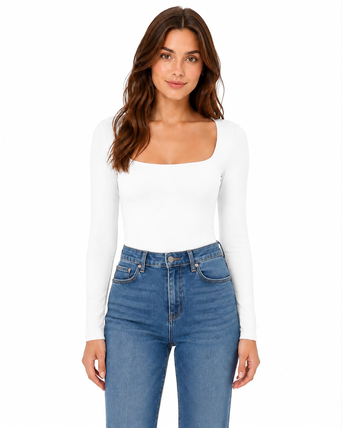STRETCH LONG-SLEEVED BLOUSE