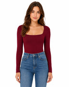 STRETCH LONG-SLEEVED BLOUSE