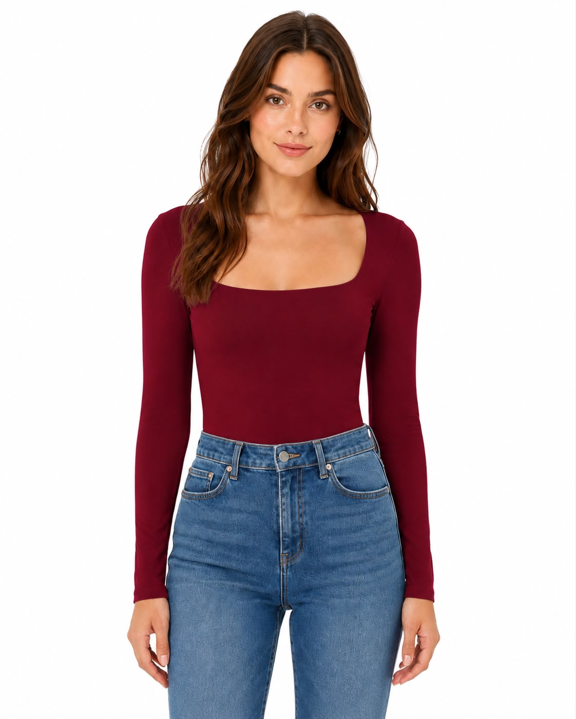 STRETCH LONG-SLEEVED BLOUSE