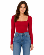 STRETCH LONG-SLEEVED BLOUSE