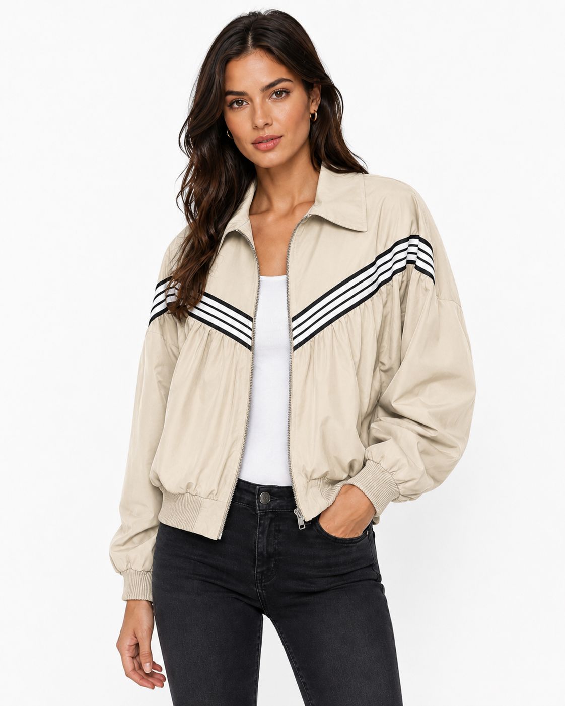 CHAQUETA SPORT CHIC DE FRANJAS