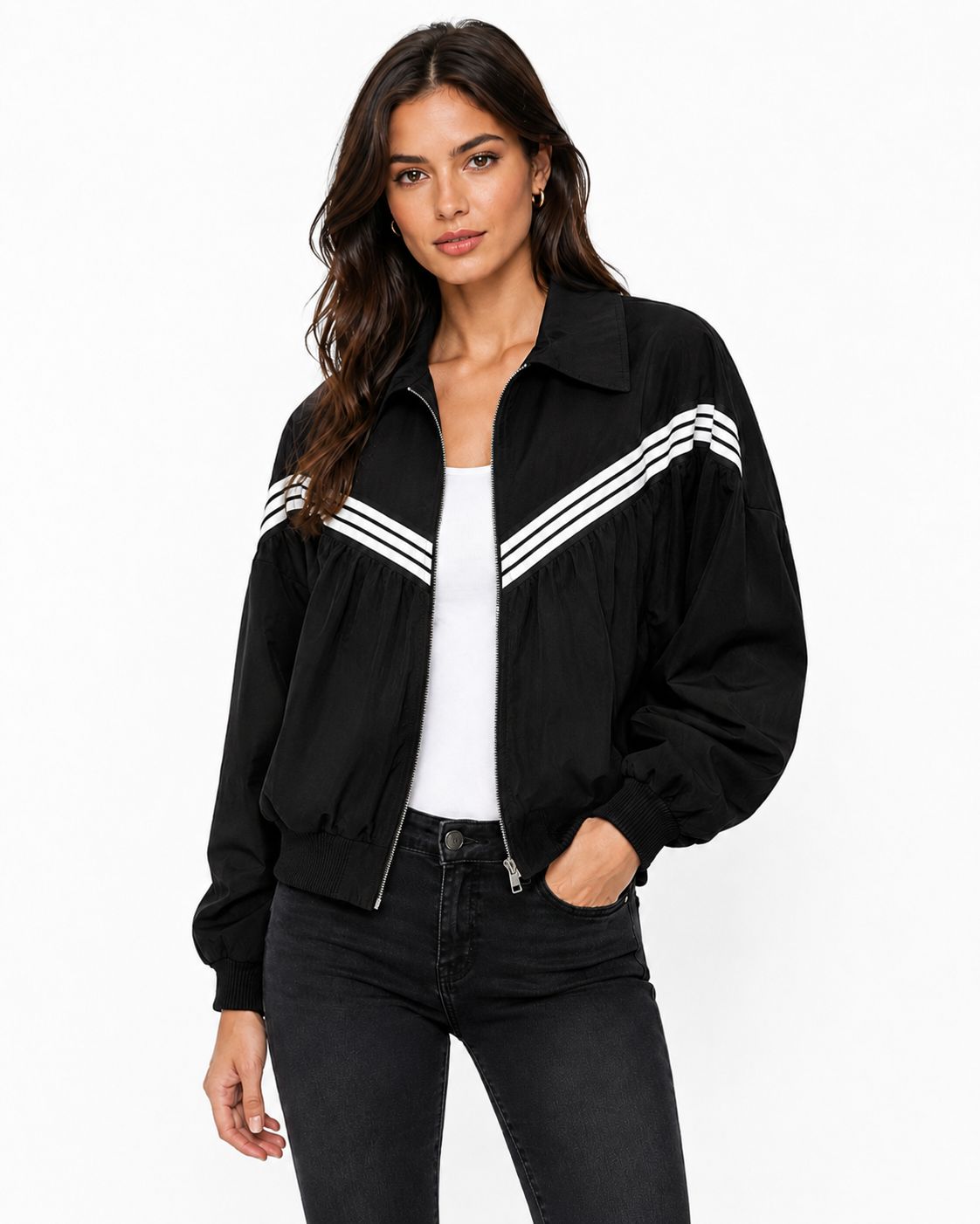CHAQUETA SPORT CHIC DE FRANJAS