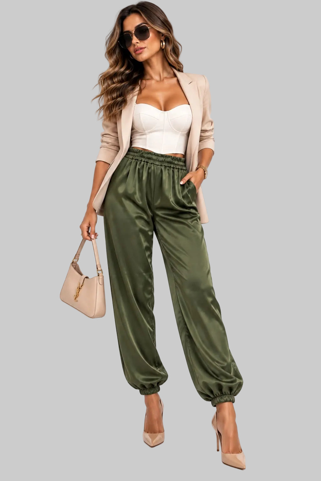 PANTALÓN JOGGER SATINADO