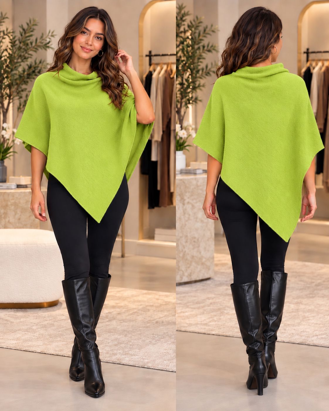 PONCHO DE PUNTO ELENGANCE