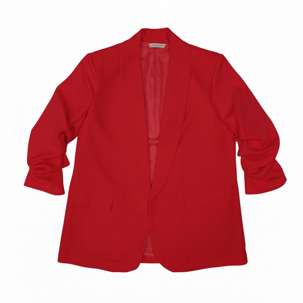 MARYNARKA Z PODWINIĘTYMI RĘKAWAMI PLUS SIZE