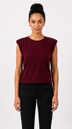 CAMISETA HOMBRERAS CON TACHAS