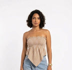 TOP VICHY CON CORTE PLUMA